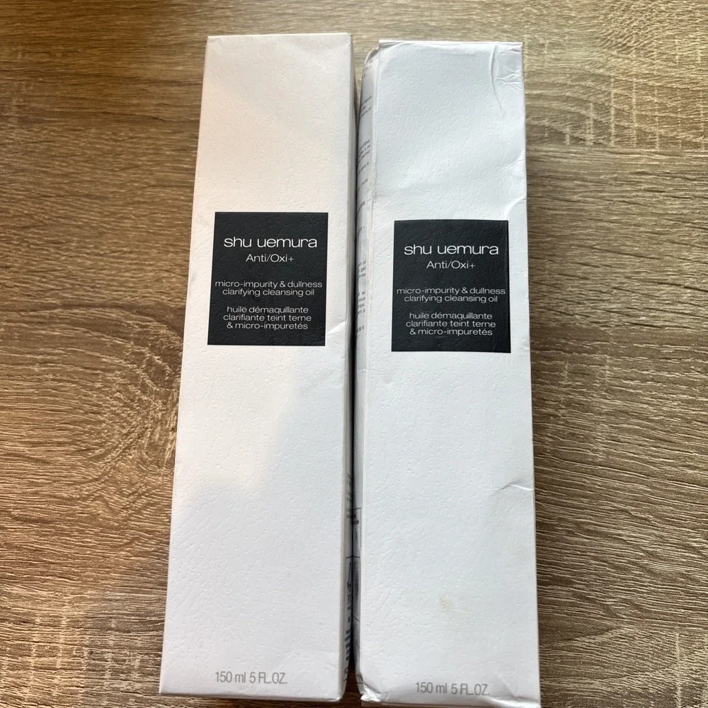 LOT OF 2 shu uemura Anti/oxi+ Micro Impurity Dullness Cleansing Oil -150ml
